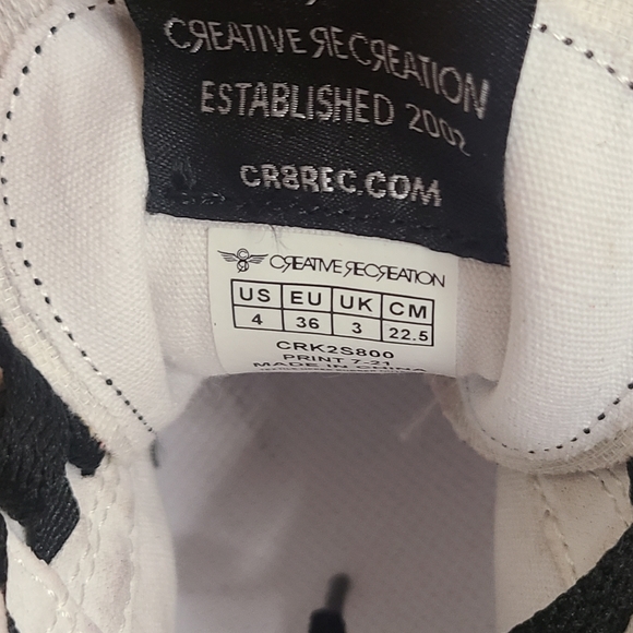 Creative Recreation Youth Zeus Hi Animal Print Leopard Sz 4 - Picture 5 of 6